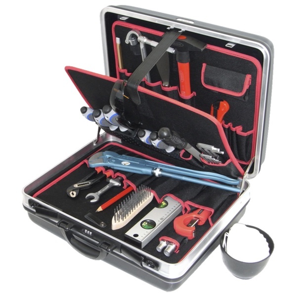 Hard case 5-H2, complete, with set of tools for sanitary