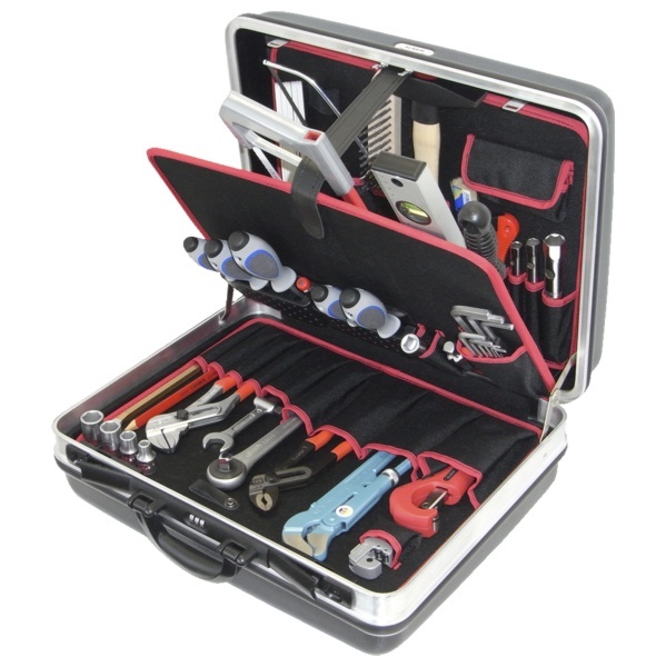 Hard case 7-H2, complete, with set of tools for sanitary