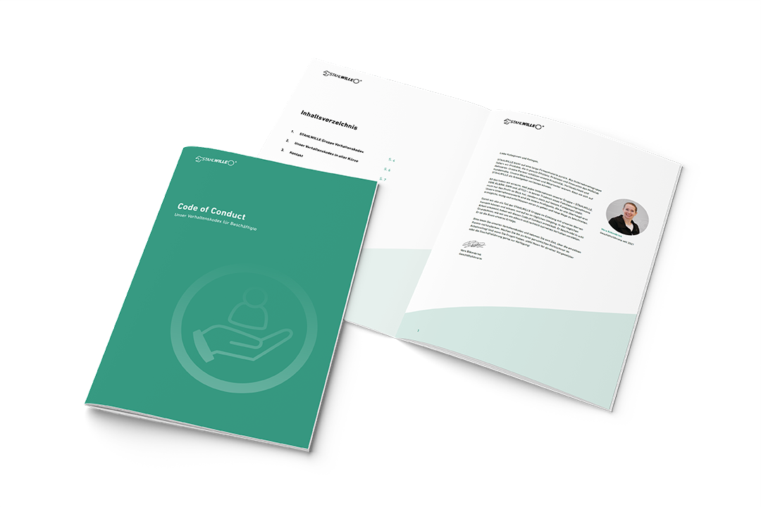  Mock-up of the Code of Conduct brochure for employees