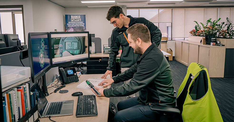 White International Trade Product Management Team working at their desk